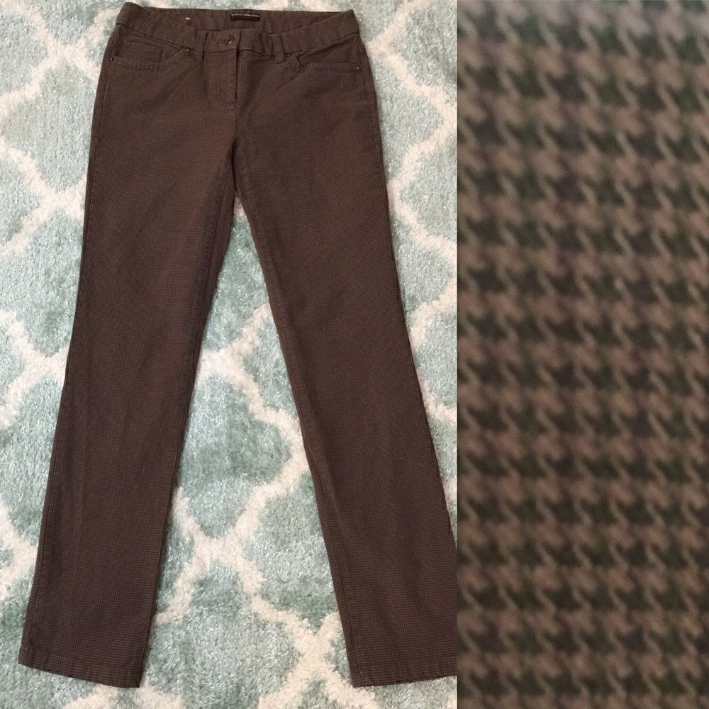 Dalia Retro Micro houndstooth Skinny Jeans